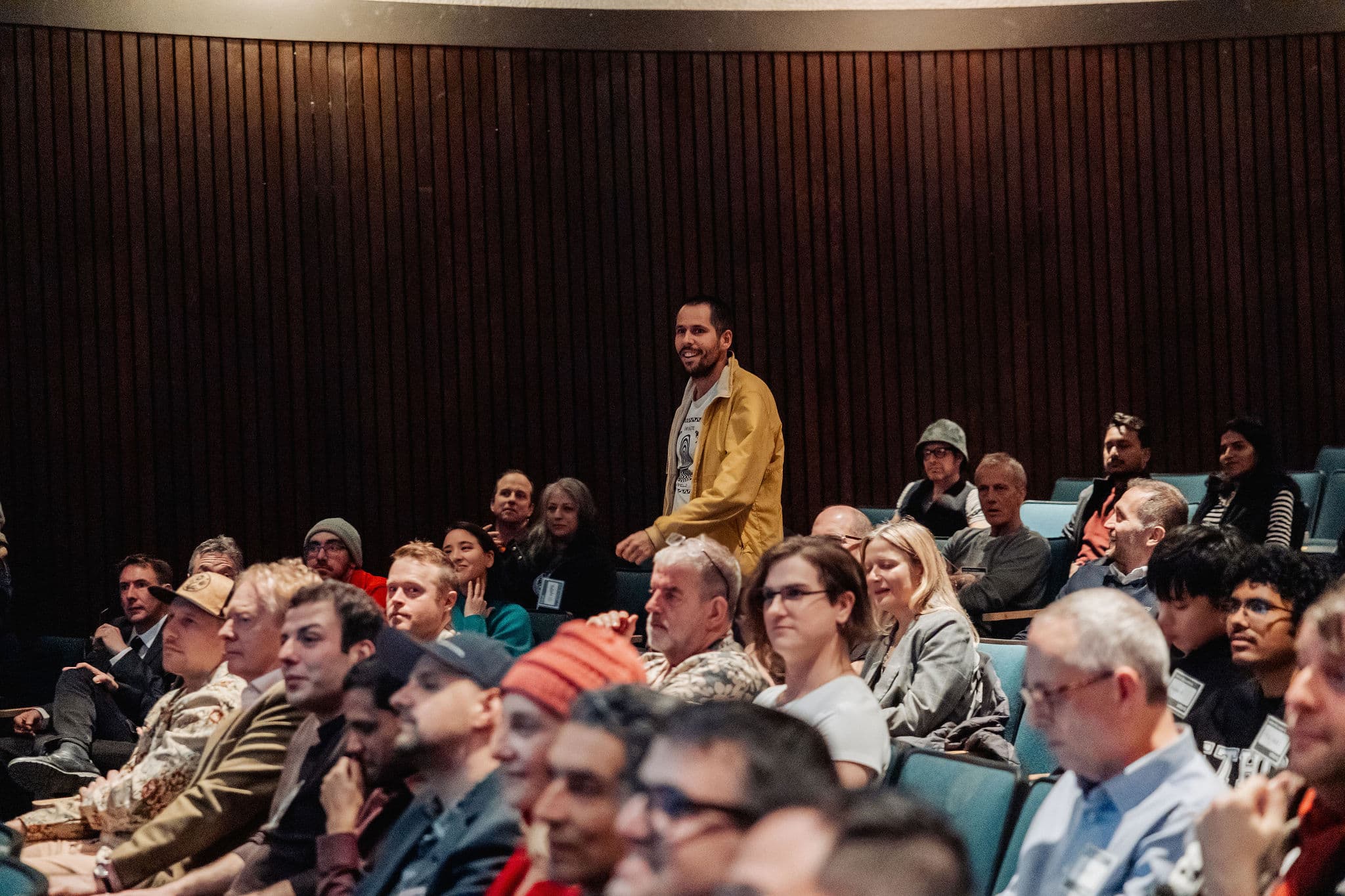 Audience Q&A moment at Vancouver AI Meetup