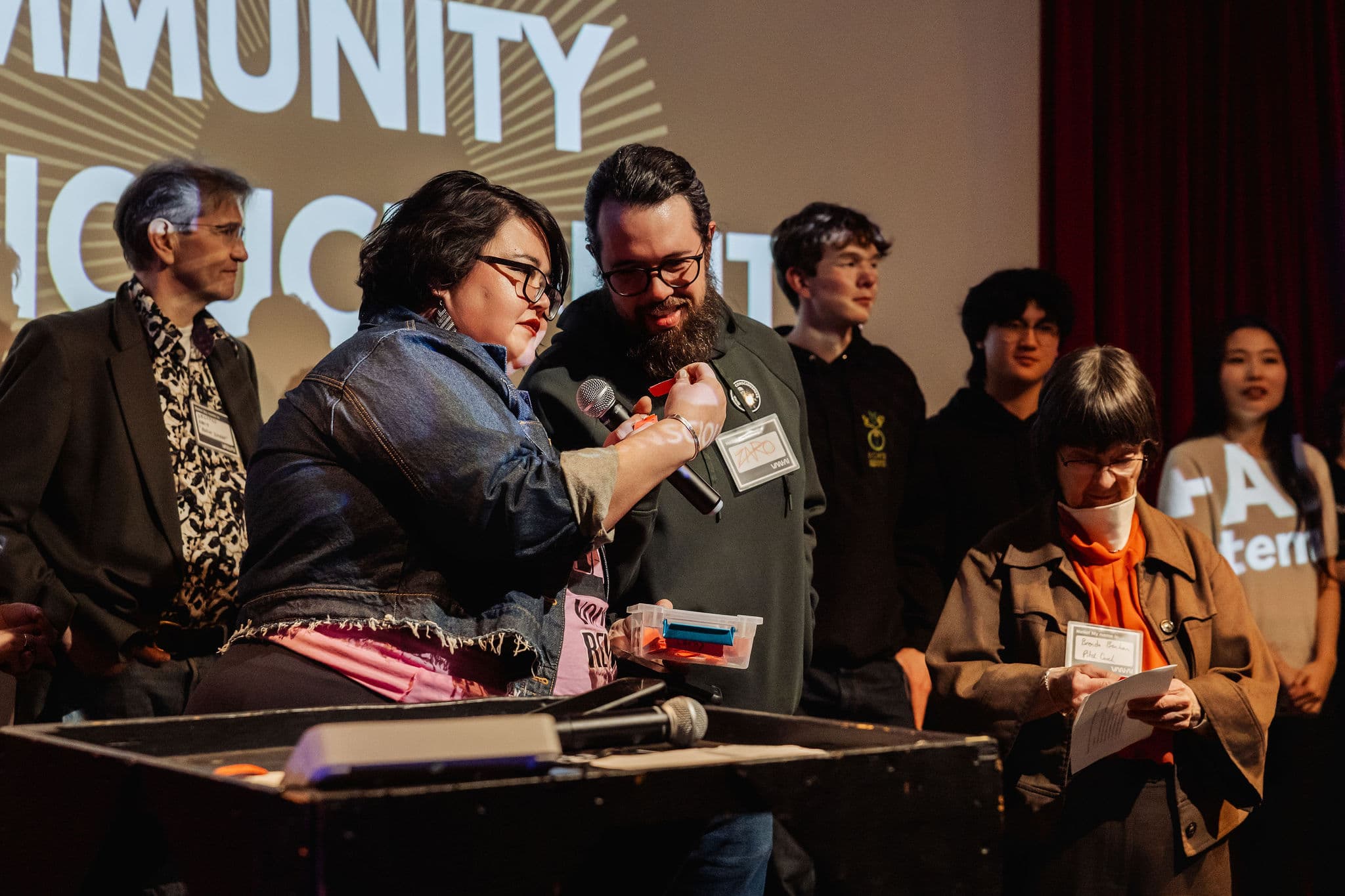 Community stage moment at Vancouver AI Meetup