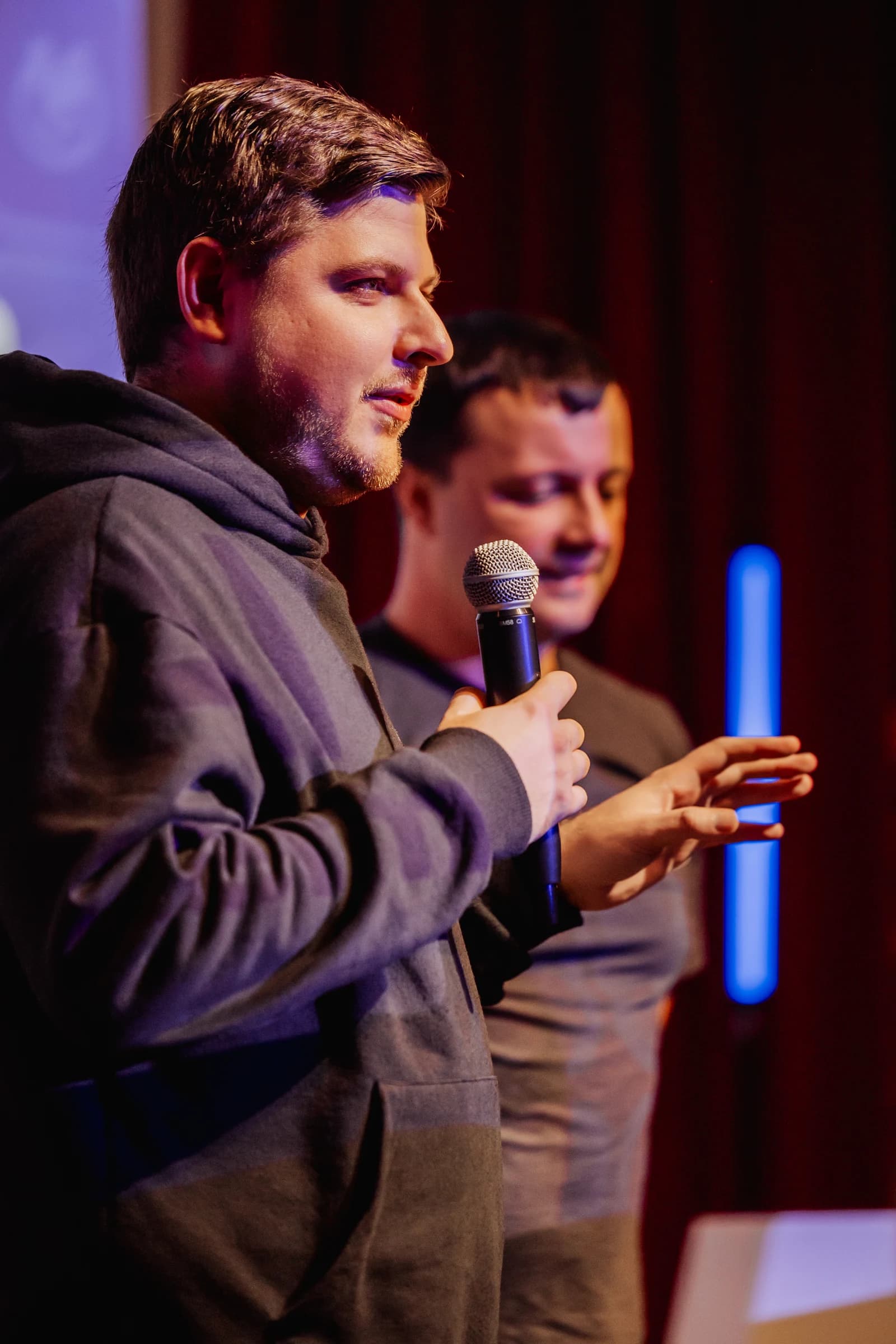 Andrii Kavetskyi at a Vancouver AI meetup