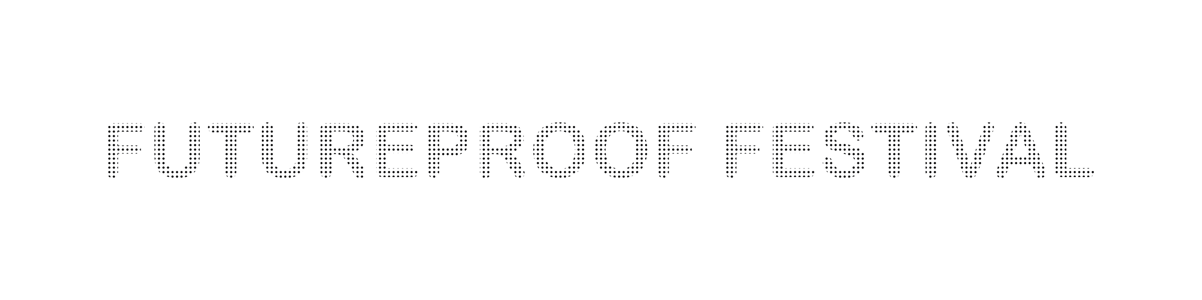 Futureproof Festival horizontal - black transparent