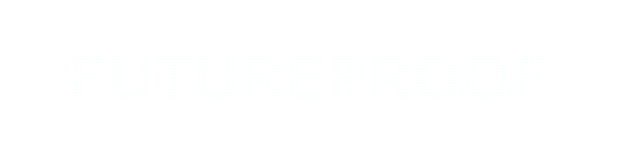 Futureproof wordmark - white transparent